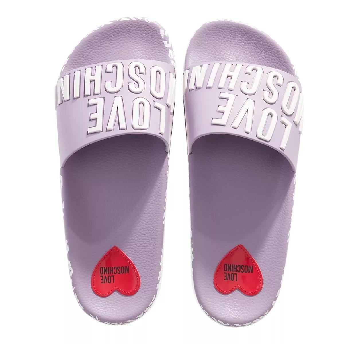 MOSCHINO Komfort Sandalen lila/pink Slide