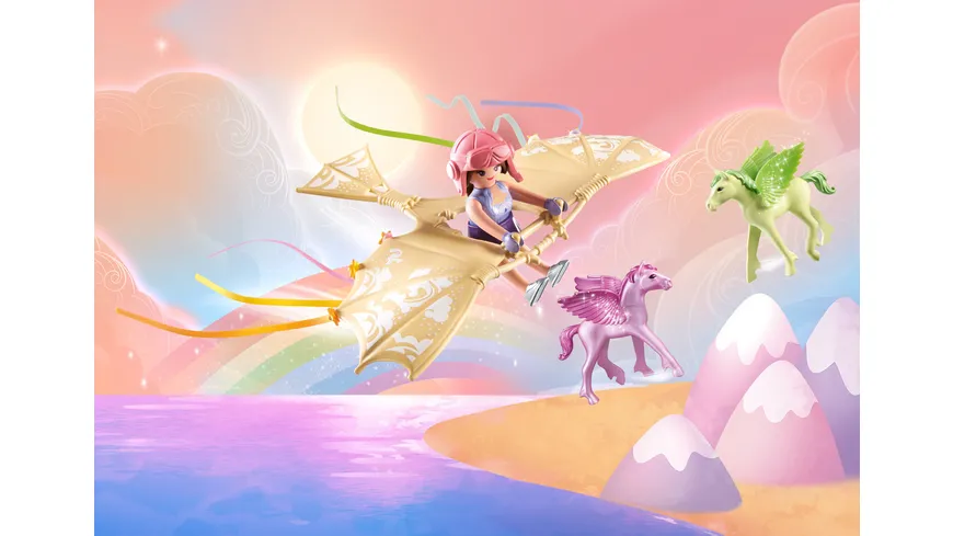 PLAYMOBIL 71363 - Princess Magic - Himmlischer Ausflug mit Pegasusfohlen