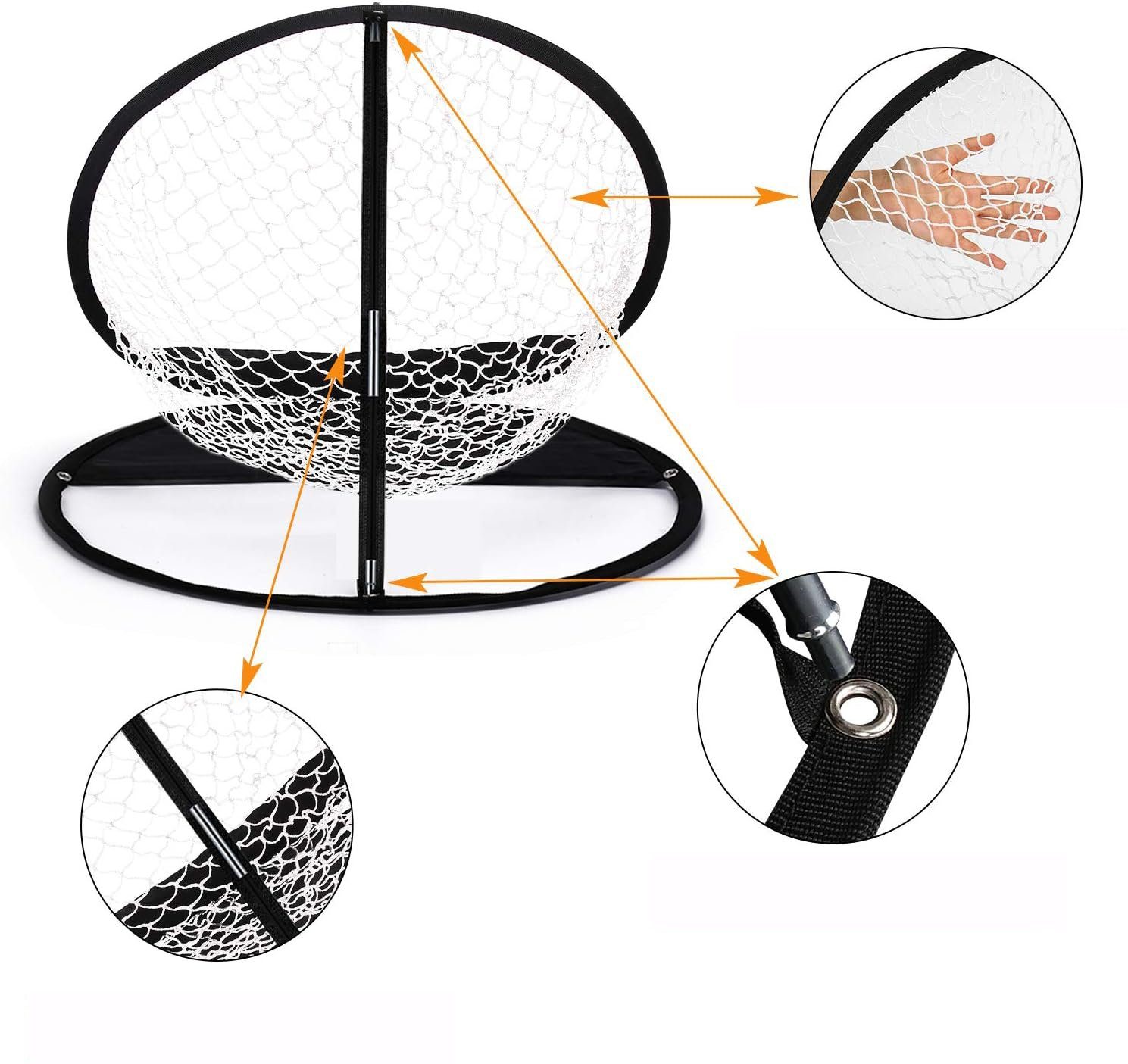 ZanMax Golfnetz Golf-Trainingsnetz, zusammenklappbares Chipper-Pop-up-Netz (1-St)
