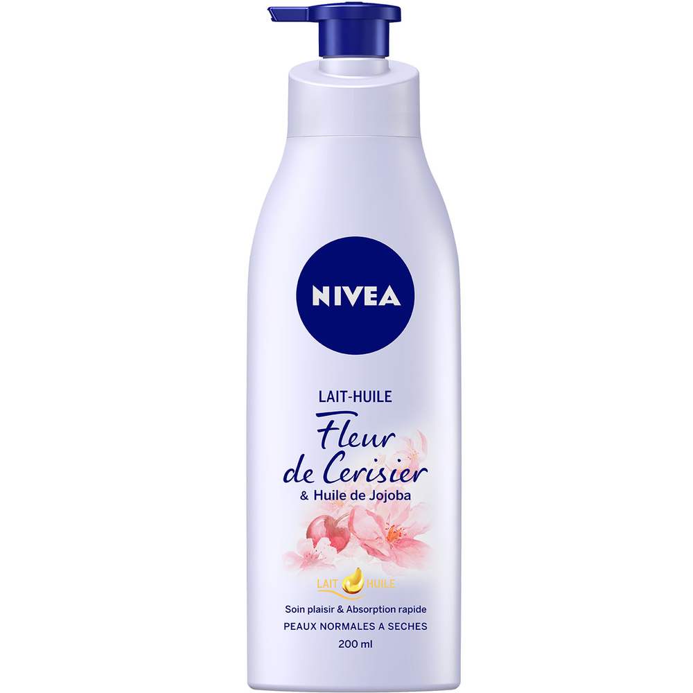 nivea Lait-huile Jojoba et Fleur de Cerisier Soin plaisir corps hydratant