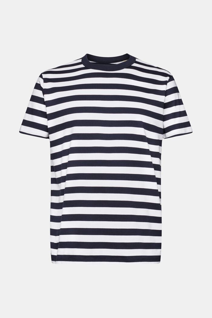 Gestreiftes T-Shirt mit Rundhalsausschnitt