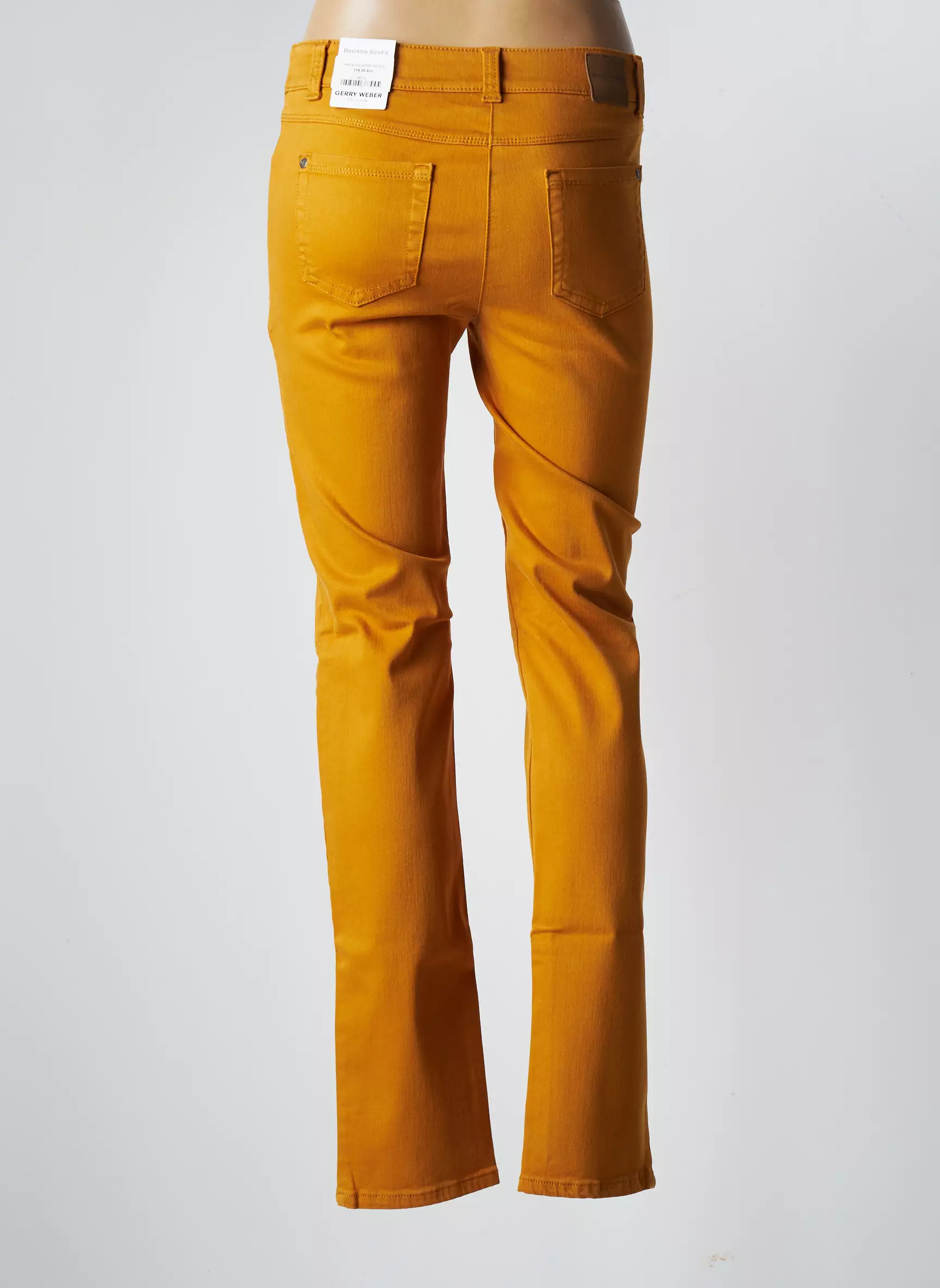 Gerry Weber Pantalons Slim Femme couleur jaune