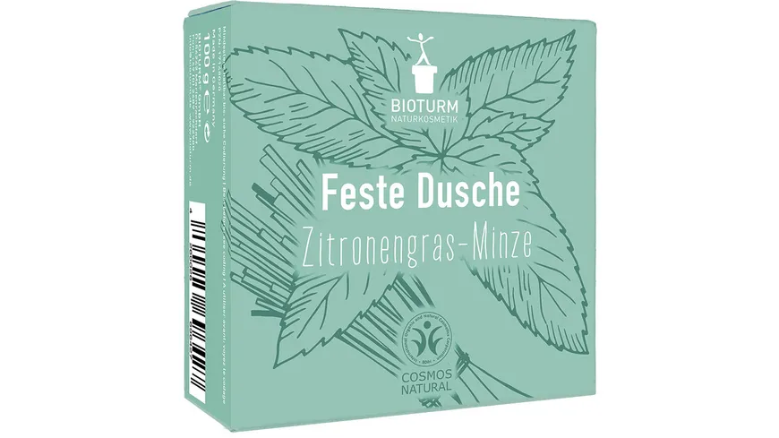 BIOTURM Feste Dusche Zitronengras-Minze 100 g