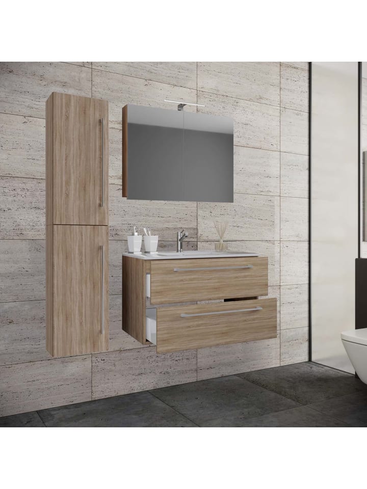 ebuy24 Badmöbelset Badinos80SS Eiche 81 x 47 cm günstig kaufen onesize