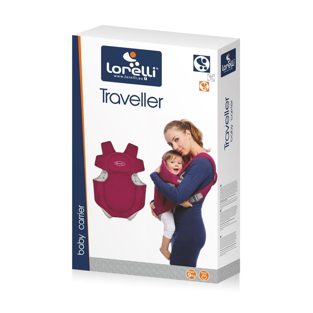 Lorelli Babytrage Babytrage, Tragehilfe Traveller, ab 4 Monate, Bauchtrage, 2 Positionen