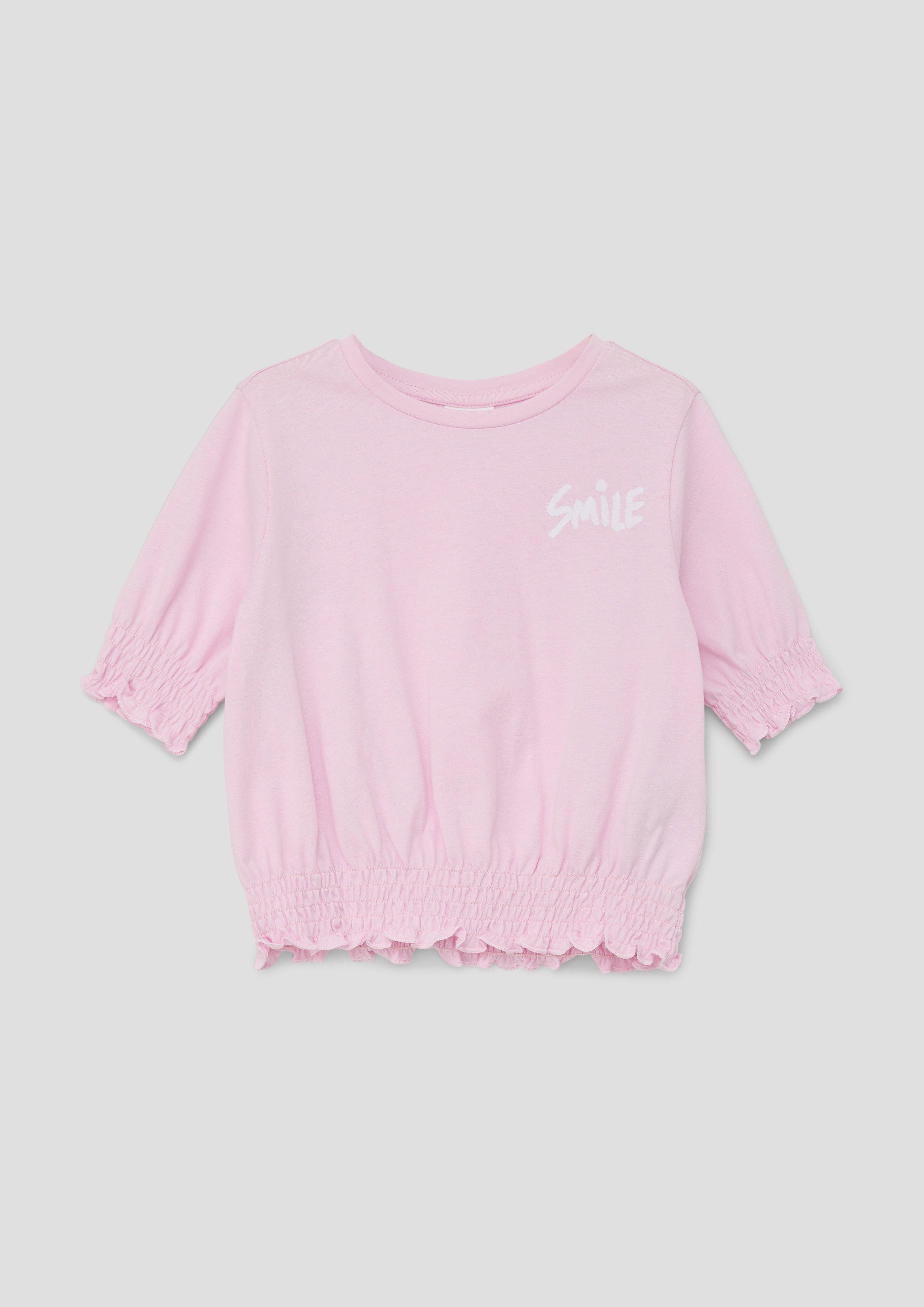 T-Shirt mit Wellensaum  2140023-4073