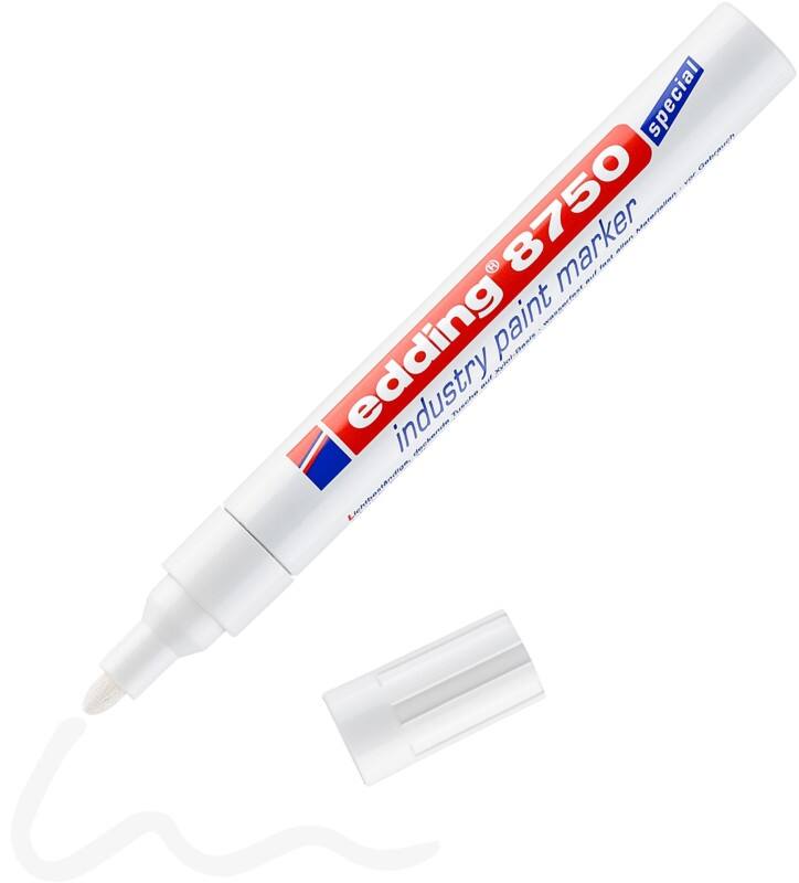 edding E-8750 Lackmarker Weiß Rundspitze 2 - 4 mm