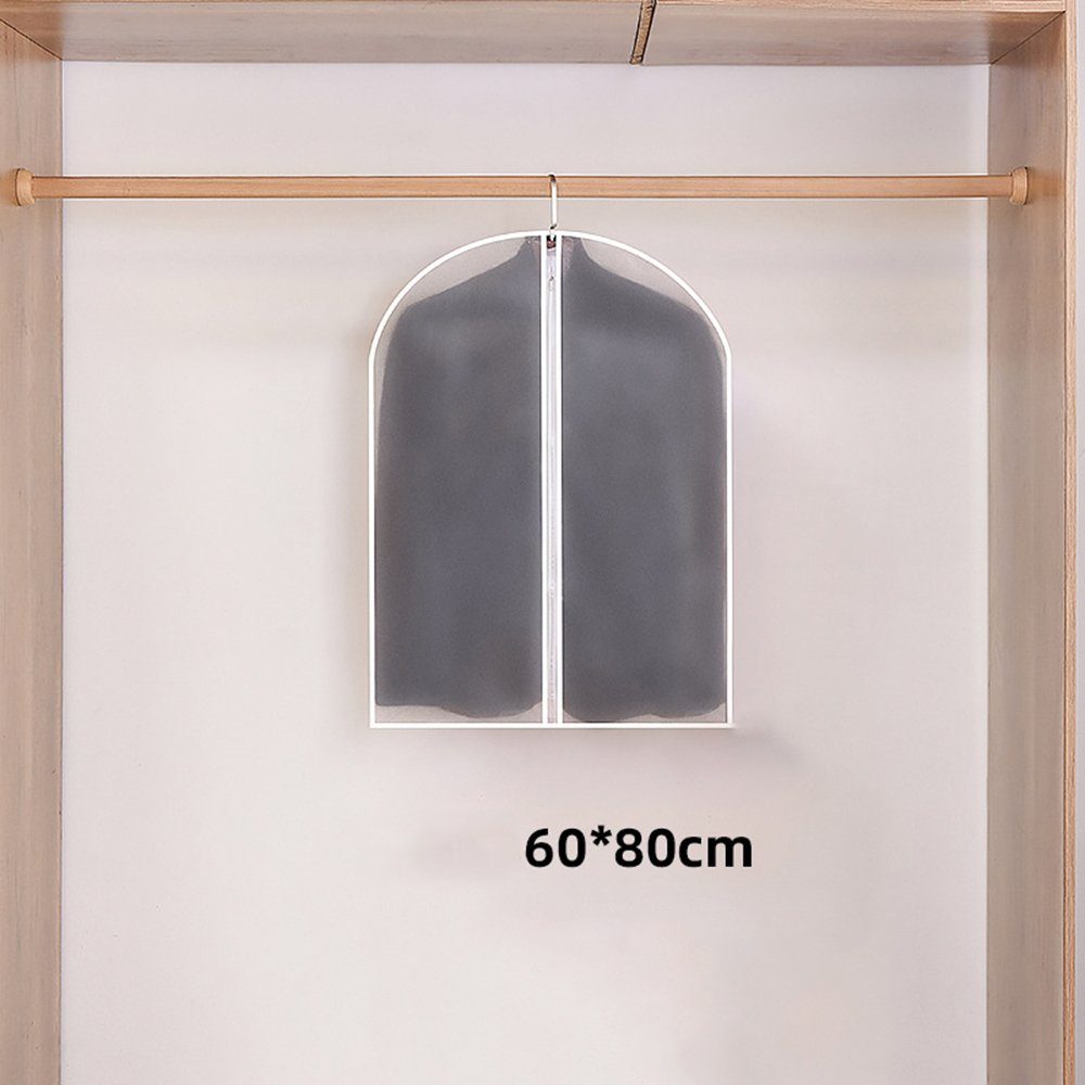 SCOHOME Kleidersack 10 Stück Kleidersack Anzug Lange, 60 x 120/80cm (Rand Transparent Anzugtasche Kleidersäcke, 10 St., Kleiderhülle Anzugsack Abendkleid Brautkleid Mäntel Hemden) Mottenschutz Wasserdicht