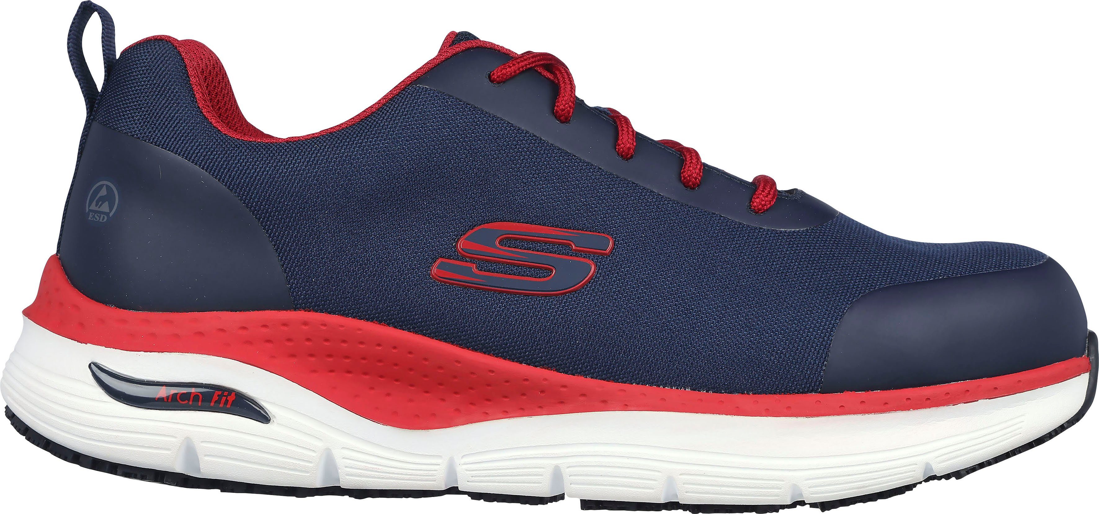 Skechers ARCH FIT SR-RINGSTAP Sicherheitsschuh S3 ESD, leicht und sportlich, durchtrittsicher