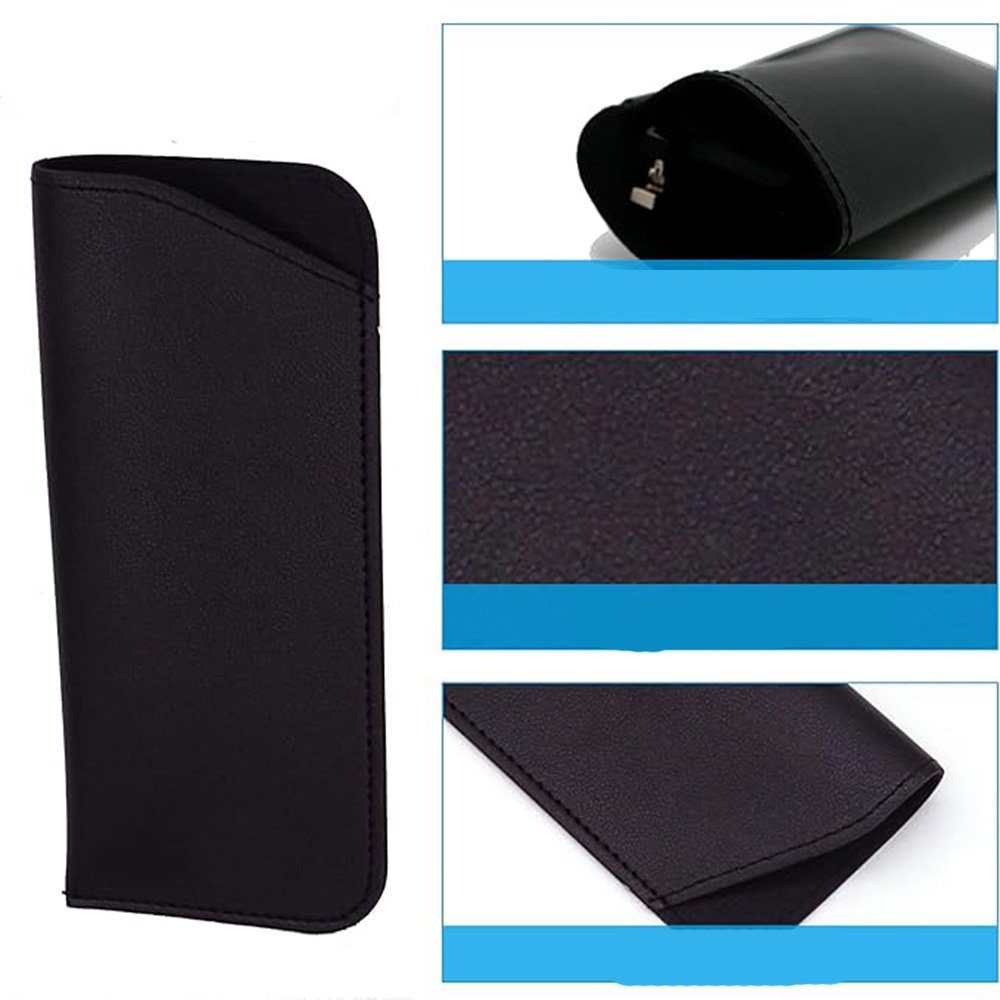 HIBNOPN Brillenetui Brillenetui Weich Soft Slip in Pouch Holder Case Bag Tragbar 3 Stück