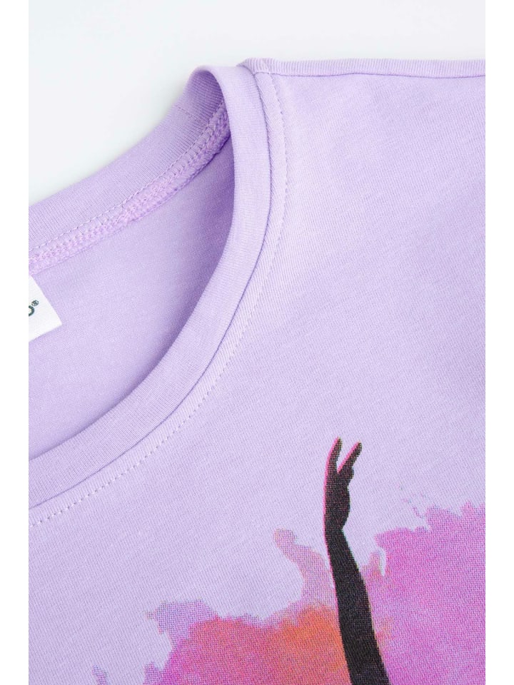 Coccodrillo T-Shirt mit kurzem Ärmel in violett günstig kaufen