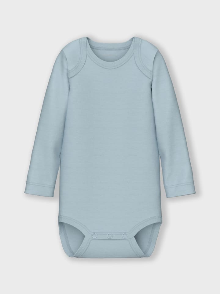 name it Baby Body langarm 3er Pack NBMBODY 3P LS in baby blue günstig kaufen