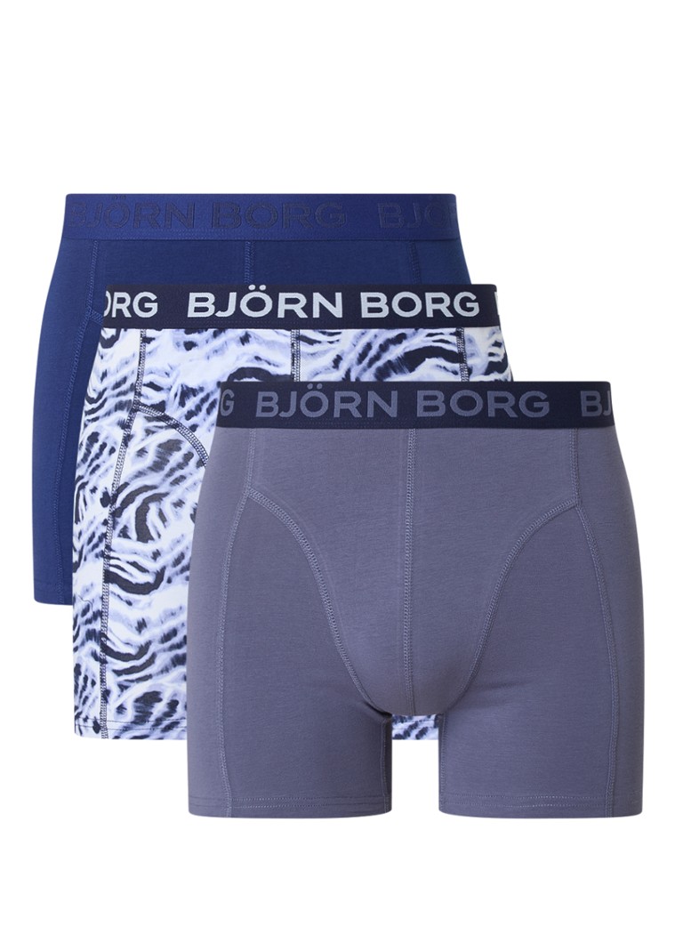 Björn Borg boxeralsó logós szalaggal, 3 darabos csomagban