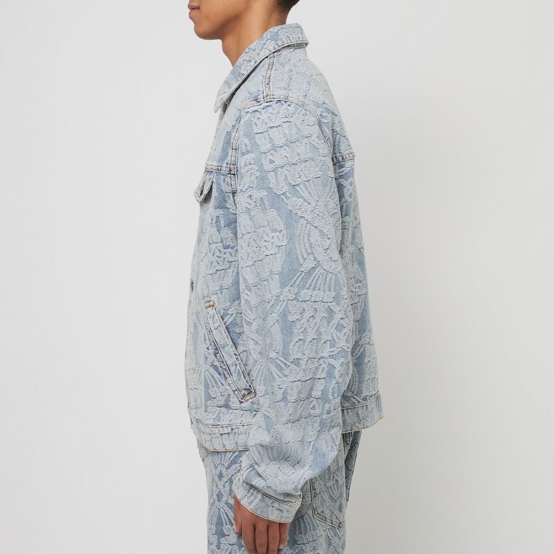 Daily Paper Settle Macrame Denim Jacket light blue