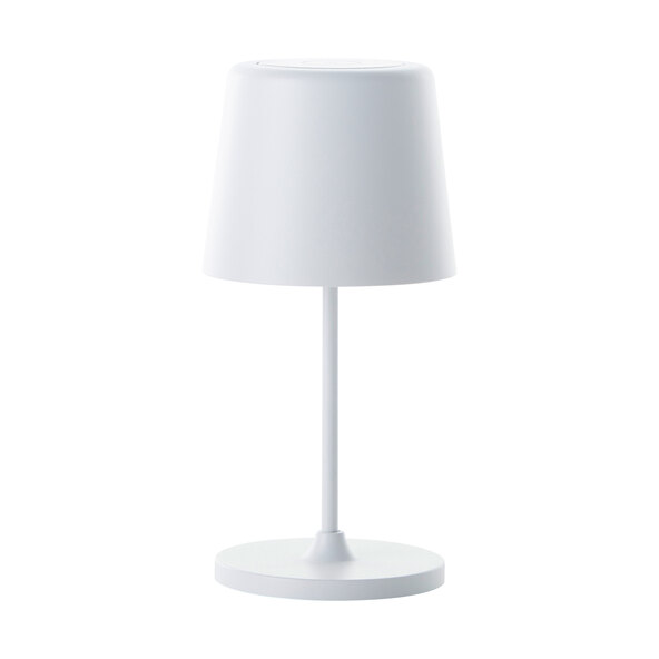 LED-Akku-Tischleuchte Kaami, weiß-matt
