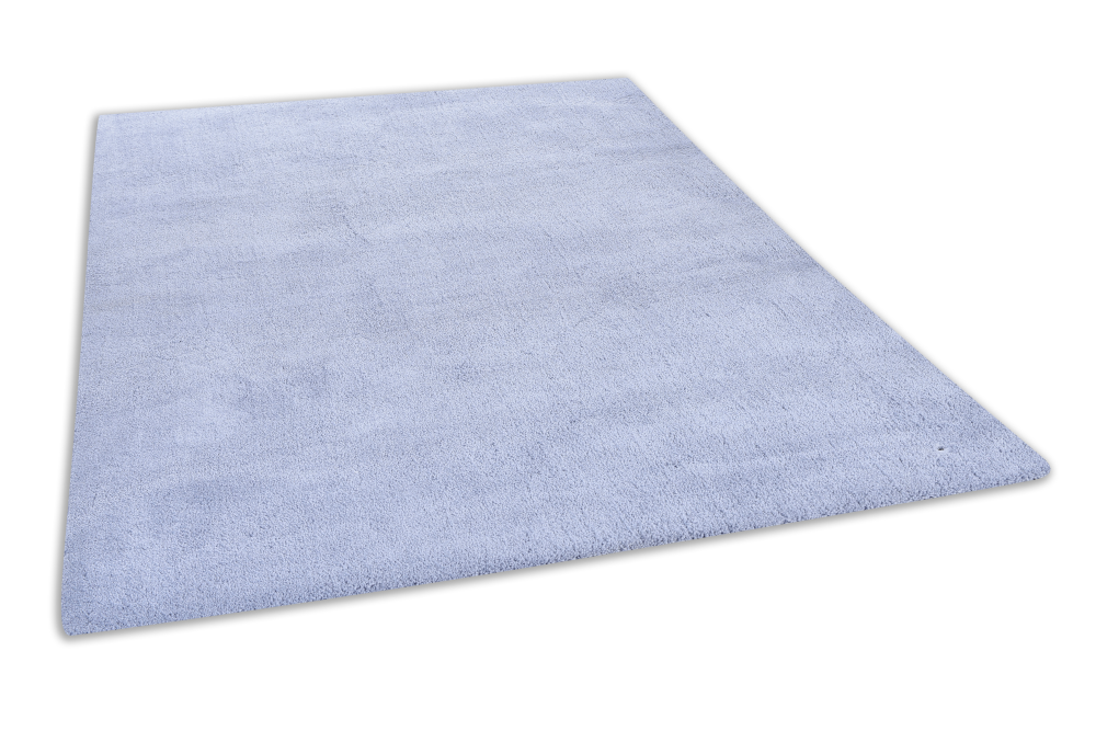 Hochflorteppich Cozy light blue