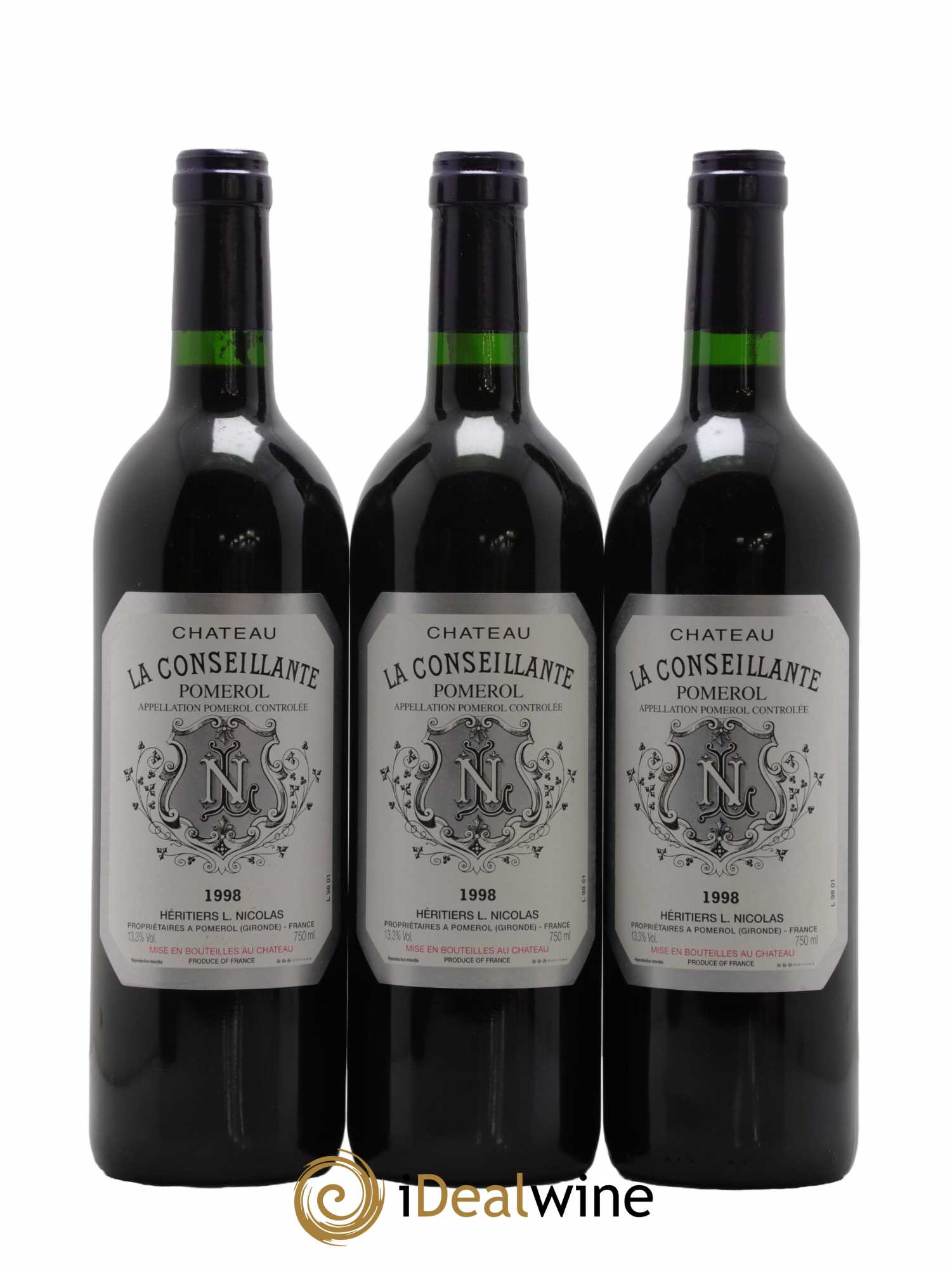 Château la Conseillante  1998 - Lot de 12 Bouteilles