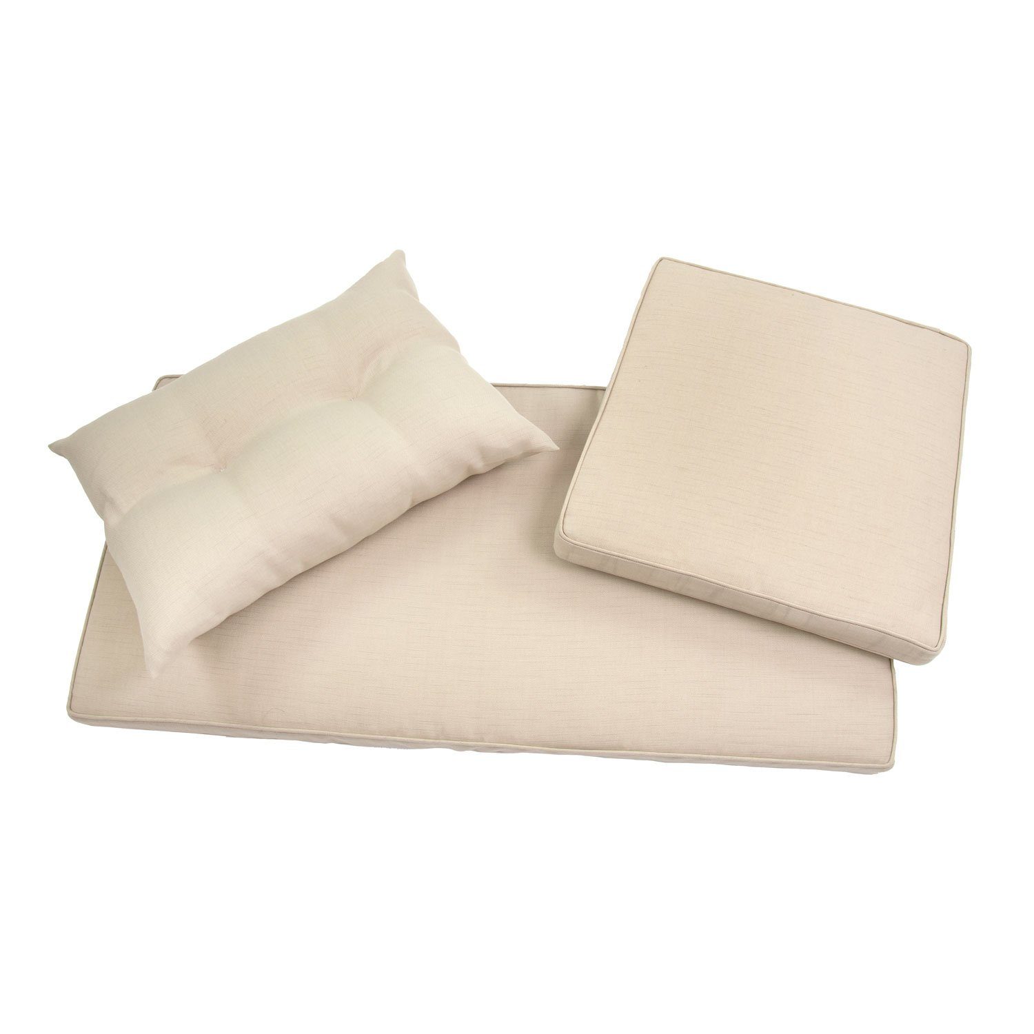 Green Spirit Loungeset Garten Sitzgruppe Madeira III, (Set, 6-tlg), 2-Sitzer Sofa: 124x67x74cm, Sessel: 67x66x74cm, Tisch 90x55x46cm