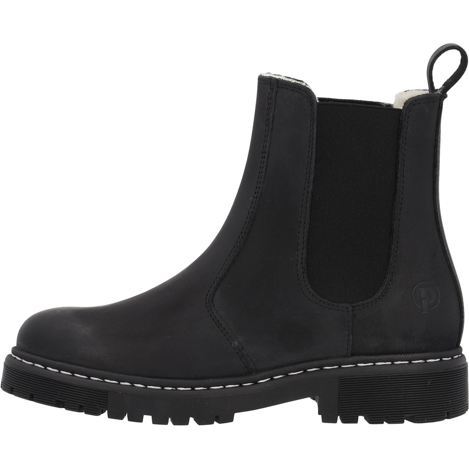 Palado Alicudi, Chelsea Boots, Damen, Schwarz Matt