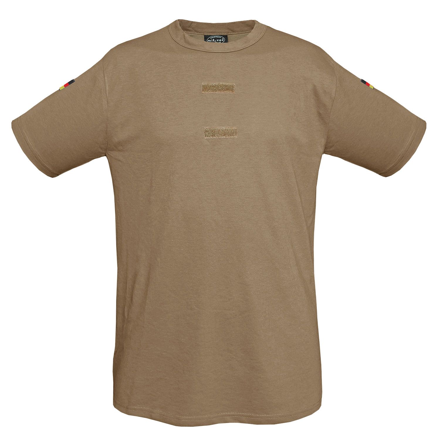 BW Tropen T-Shirt Import m. Klett u. Nat. Abz. sand