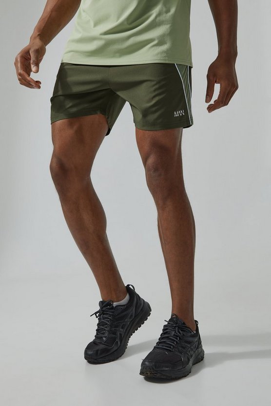 Man Active strukturierte Colorblock Mesh-Shorts