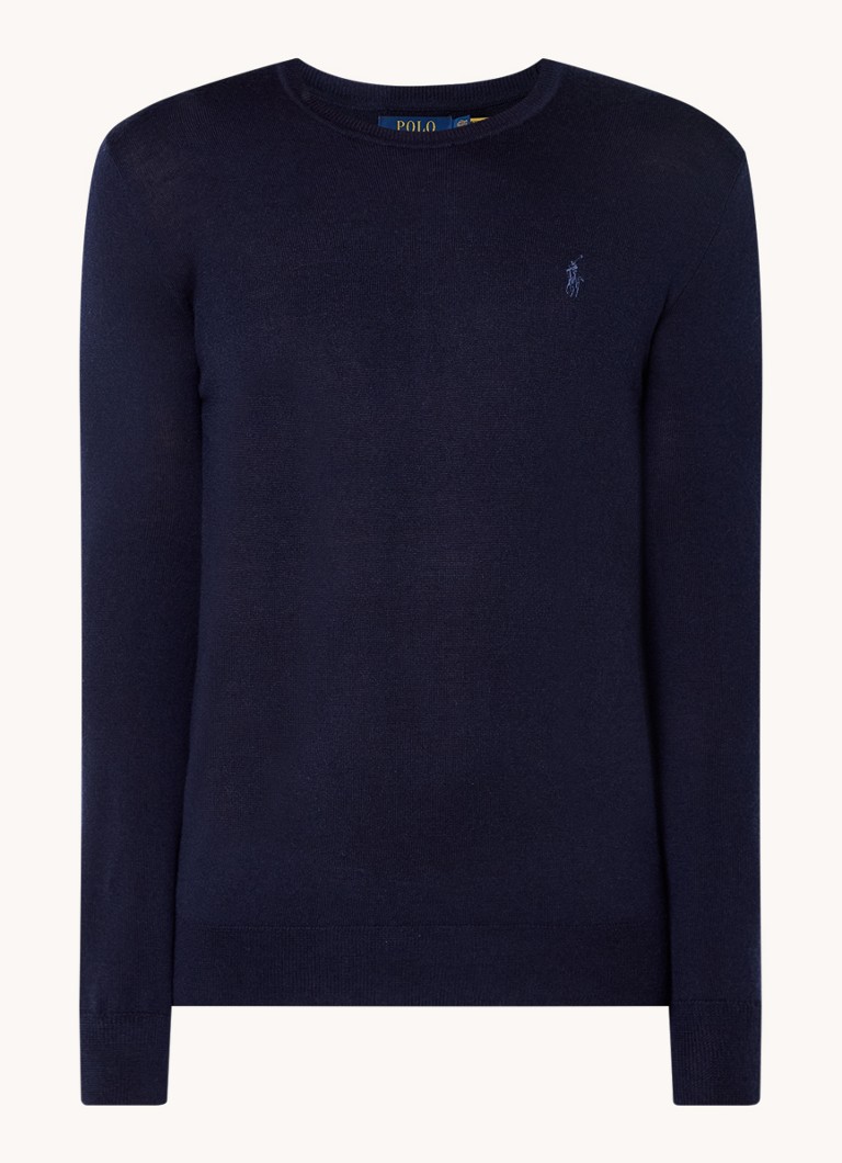 Ralph Lauren Fine-knit wool pullover with logo