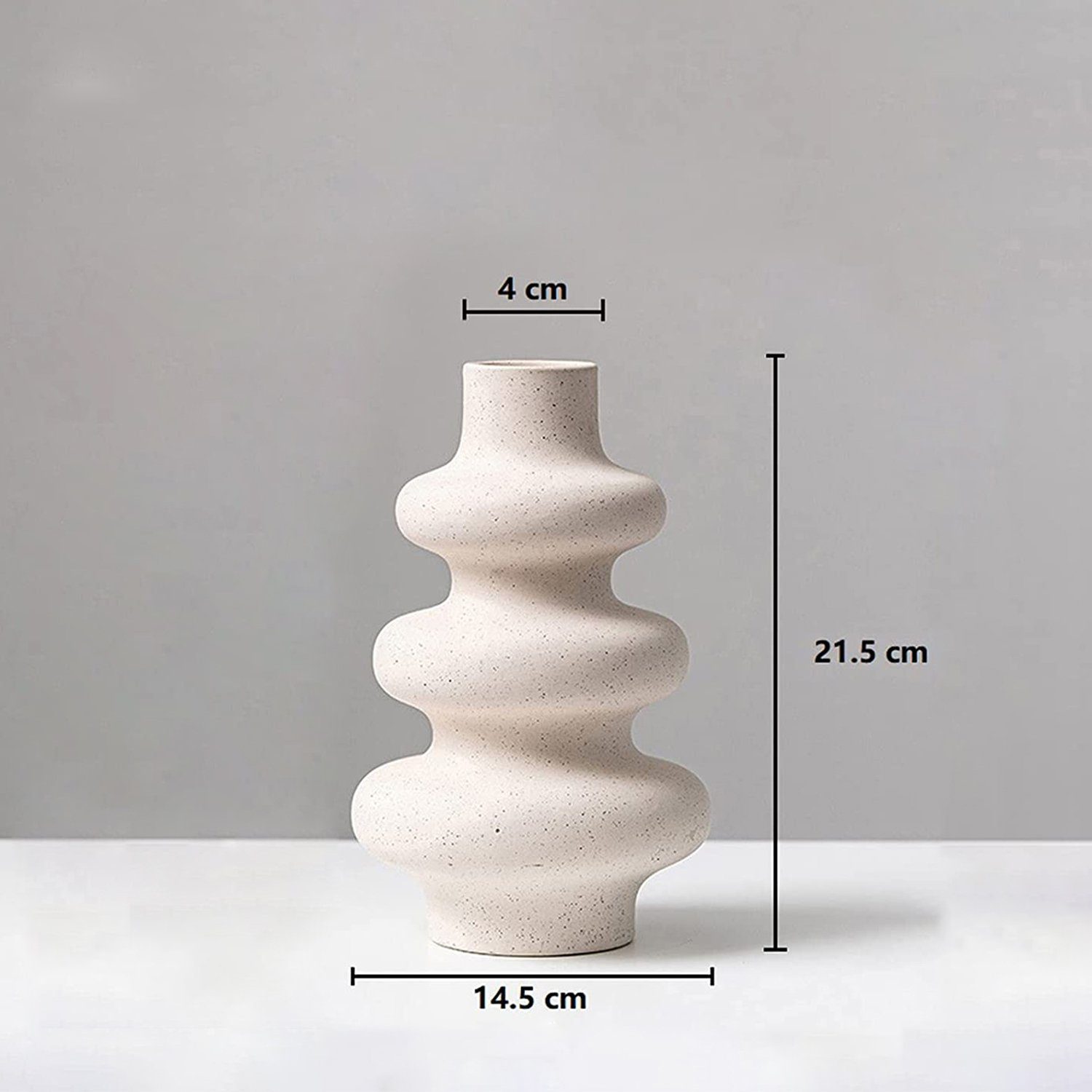 Vicbuy Dekovase Keramik Vase, Pampasgras Vasen matt (Handgefertigte Getrocknete Blumenbehälter, Blumen-Pflanzenbehälter, Kunsthandwerk Ornamente, Wohnkultur, für Haus), Büro, Geschenk für Hochzeit, Weihnachten