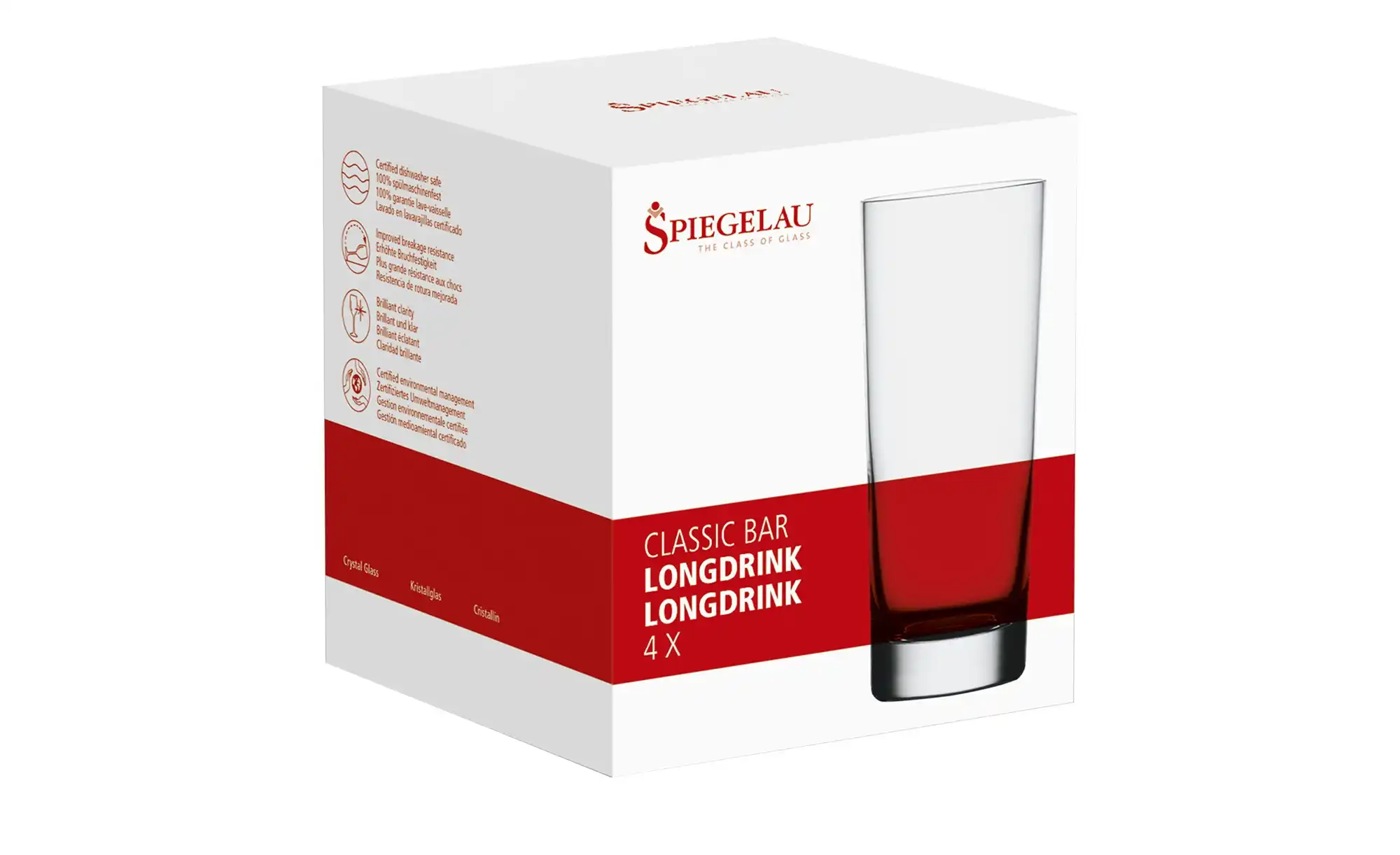 Spiegelau Longdrinkgläser 4er Set Classic Bar