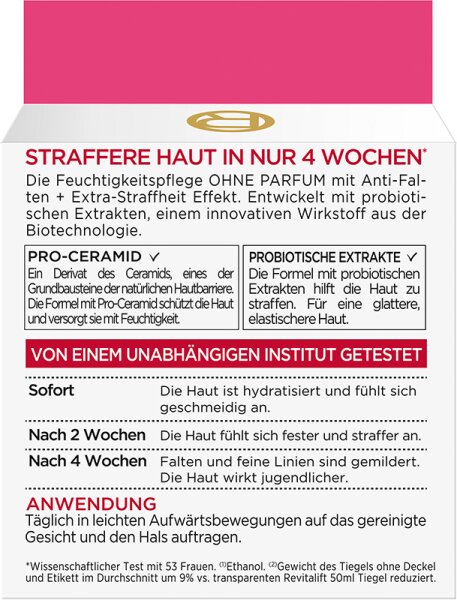 L'Oréal Paris Revitalift Klassik Feuchtigkeitspflege Ohne Parfum Gesichtscreme