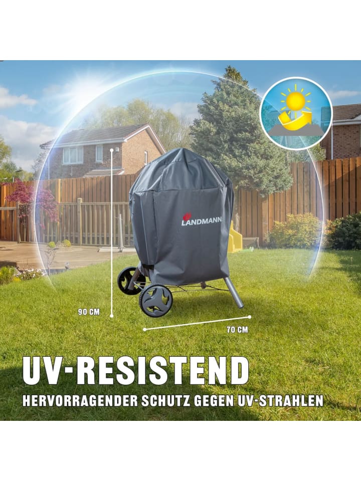 Landmann Wetterschutzhaube Premium - 90x70x70 cm - grau günstig kaufen onesize