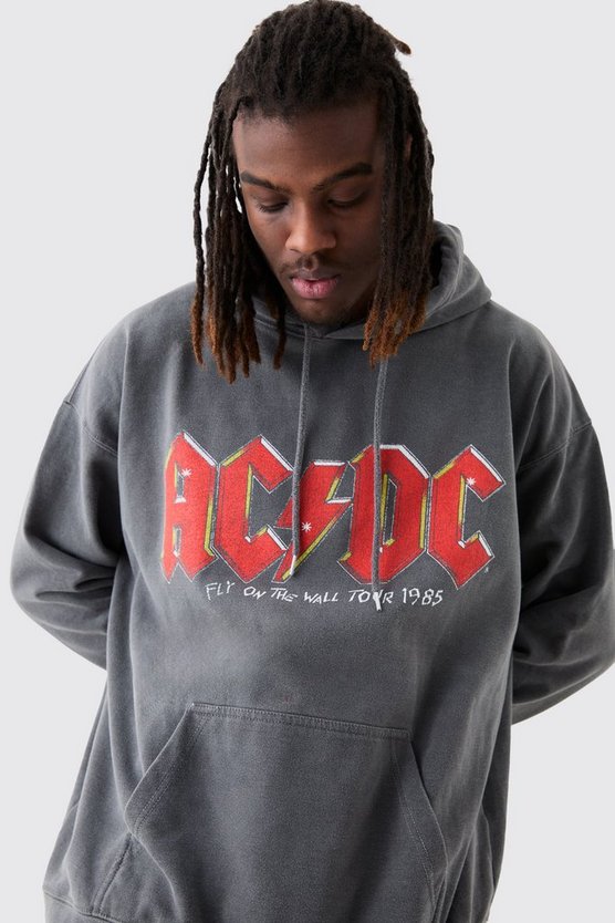 Oversize Hoodie mit lizenziertem Acdc-Print