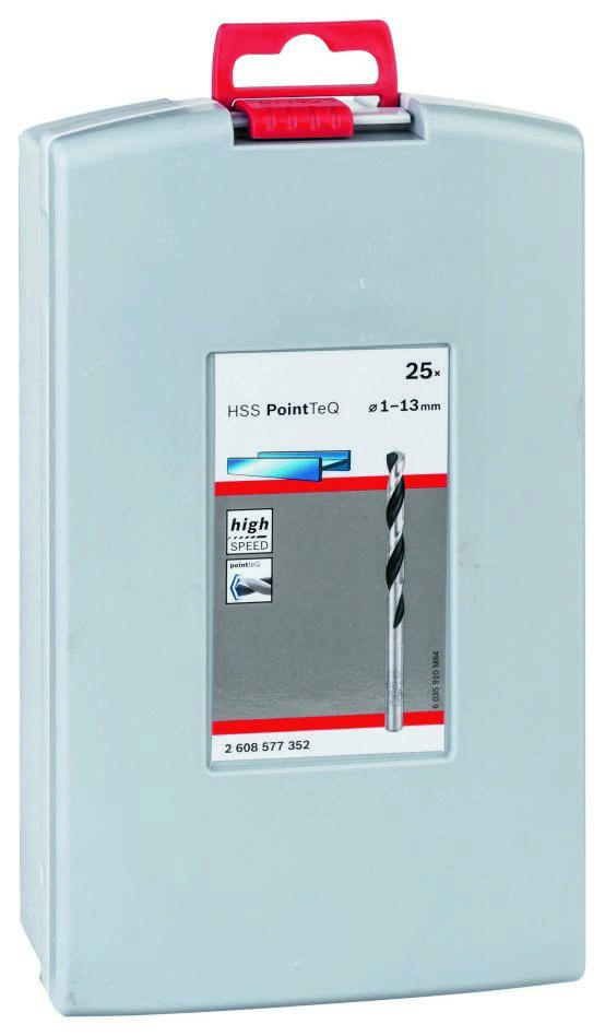 Bosch Blue Accessories 2608577352 Σπειροειδές τρυπάνι HSS PointTeQ ProBox 25 τεμαχίων