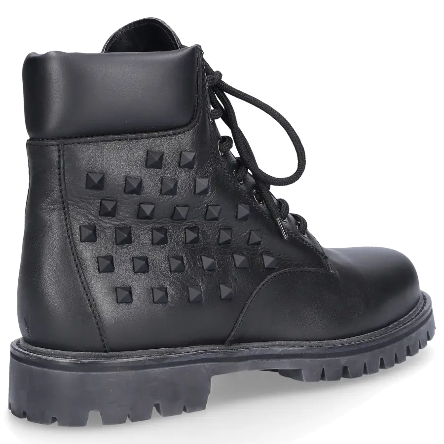 Valentino Garavani - Stiefeletten COMBAT ANKLE BOOTS Kalbsleder - schwarz