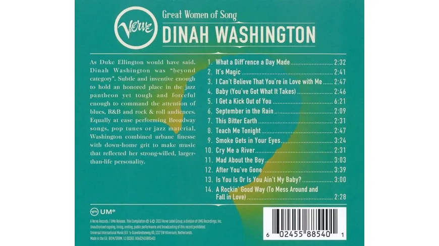 Great Women of Song: Dinah Washington