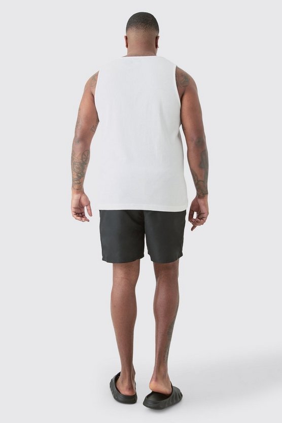 Plus mittellange Man Signature Badehose