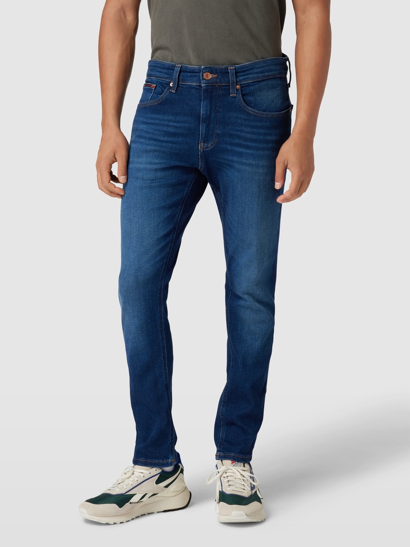 Slim Fit Jeans im 5-Pocket-Design Modell 'AUSTIN' in dunkelblau