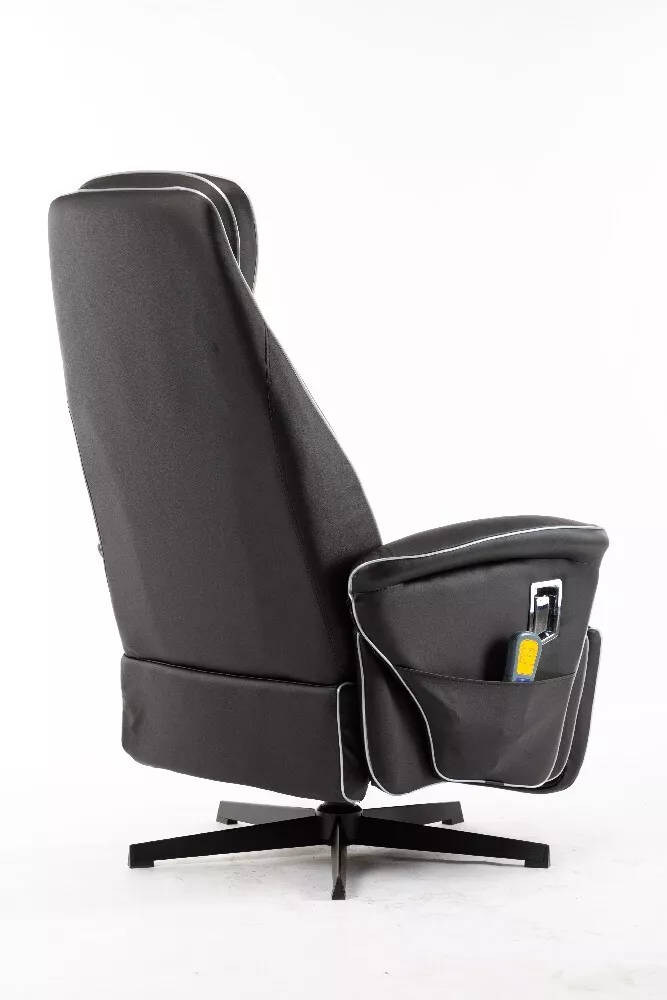 Happy Home Happy Home Elektrischer Massagesessel Relaxsessel HWP09-SCW schwarz Lederoptik