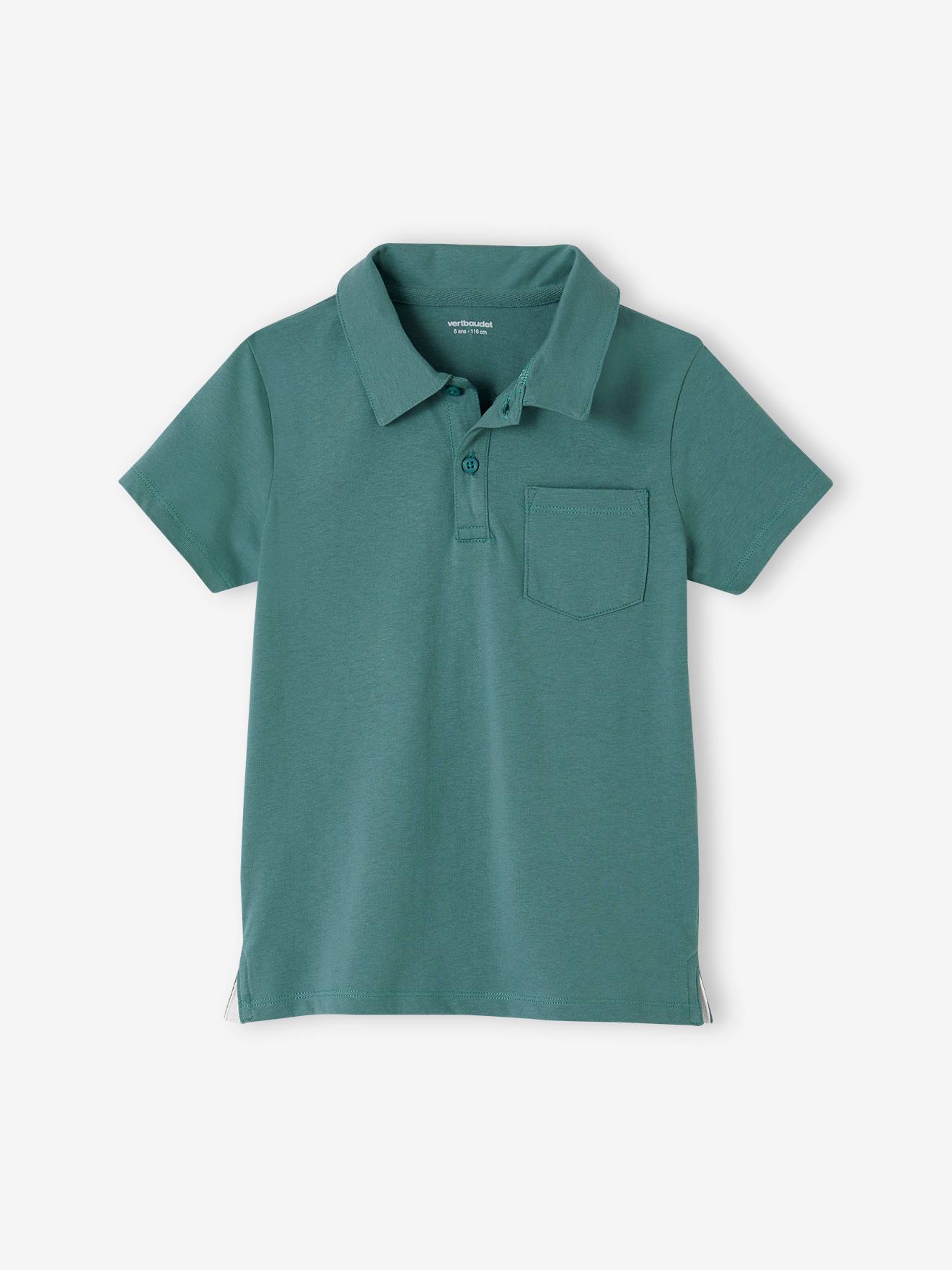 Vertbaudet 2er-Pack Jungen Poloshirts, Kurzarm Oeko-Tex - pack blau