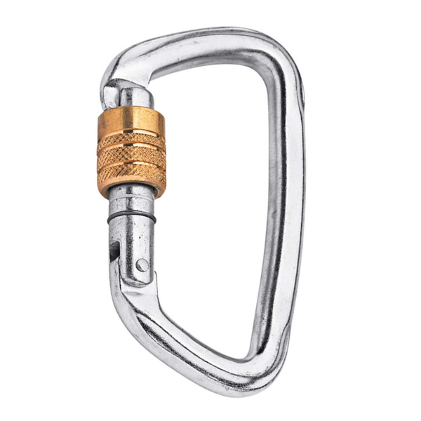 D-SHAPE STEEL SG (SCREW GATE) - Karabiner