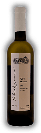 Schuchmann, Mtsvane Weiß Trocken, trocken, 2021, Kakheti  Schuchmann, Mtsvane Weiß Trocken, trocken, 2021, Kakheti   Jahrgang 2021 - 0,75	 Liter - Vol 13,5%