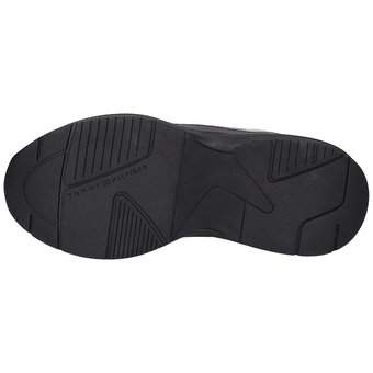Tommy Hilfiger Womens Chunky Runner Patent in schwarz