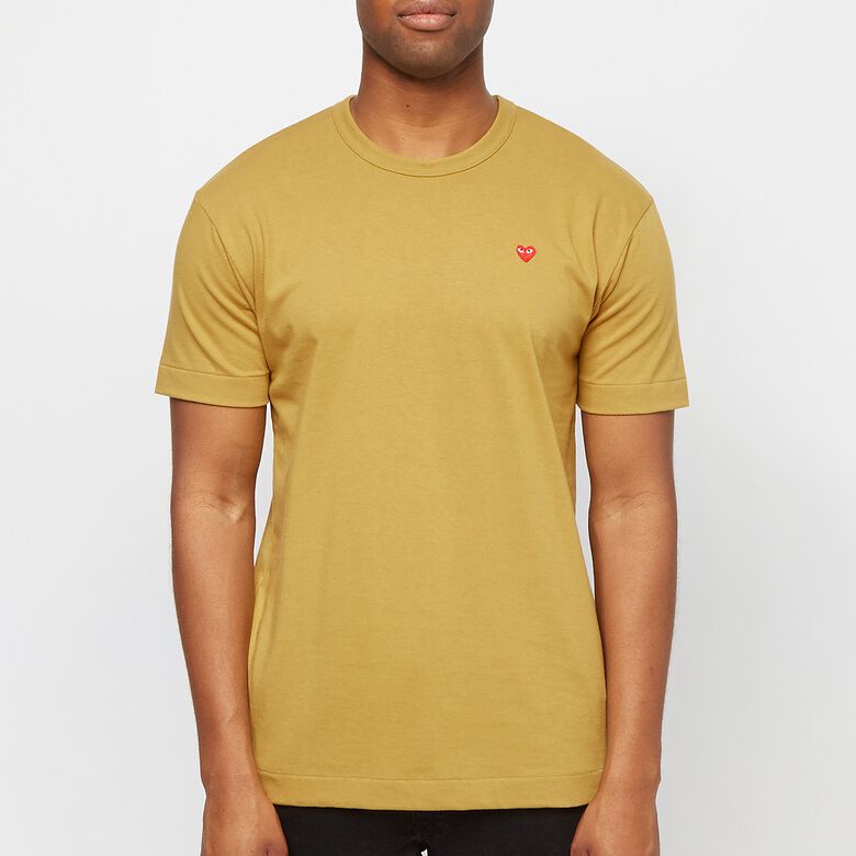 Comme des Garcons Play Red Heart T-Shirt olive