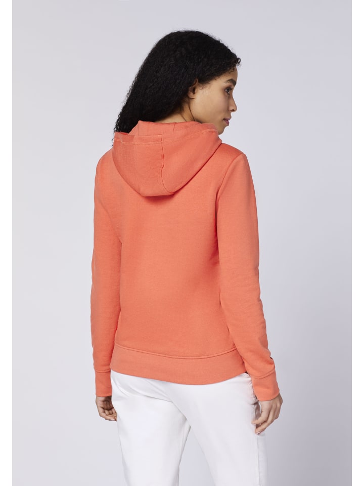 Polo Sylt Kapuzenpullover in Orange günstig kaufen