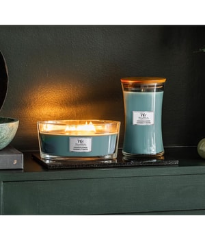 WoodWick Evergreen Cashmere Hourglass Duftkerze-85 g