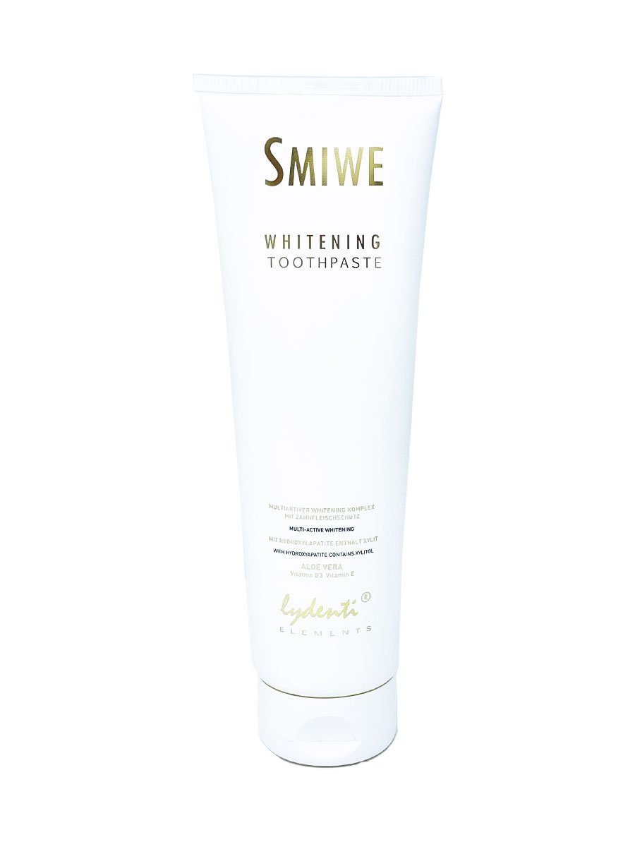 LyDenti Zahnpasta Elements SMIWE Whitening Zahnpasta, Enthält Natriumfluorid 1000 ppm.