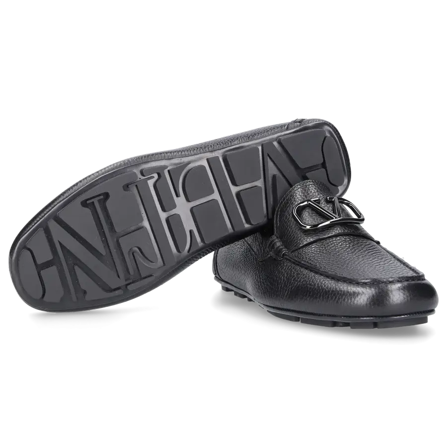 Valentino Garavani - Loafer VLOGO Kalbsleder - schwarz