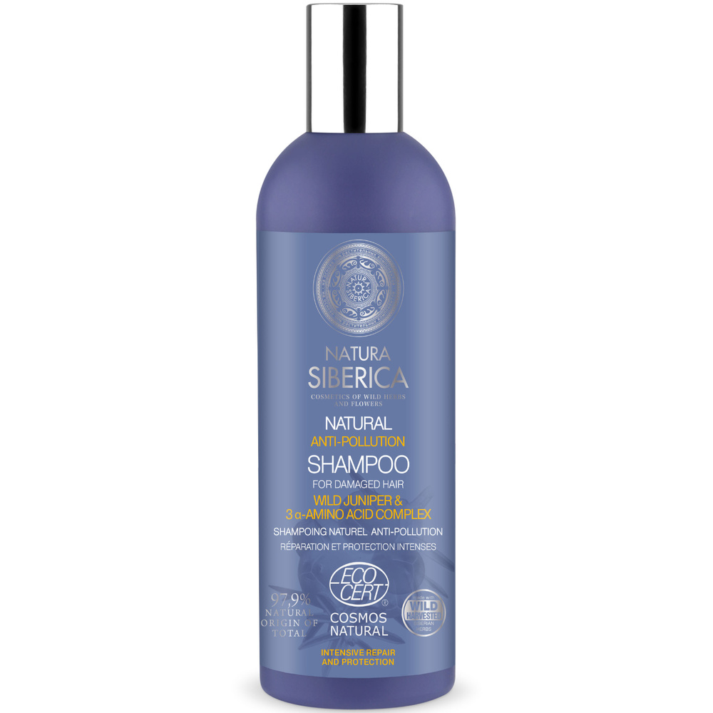 Natura Sibérica Shampoing Anti-Pollution Shampoing Réparation et Protection Intense