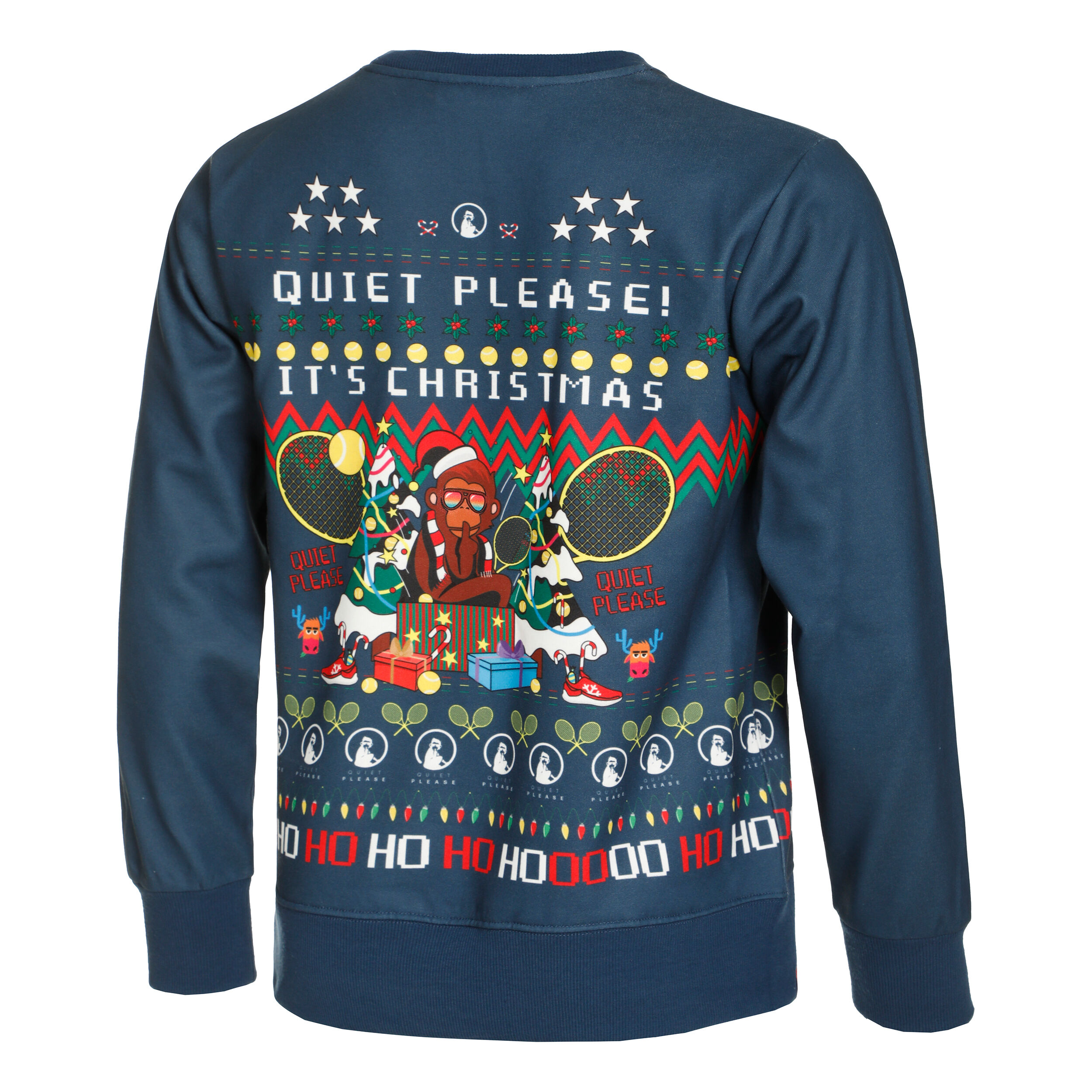 Ugly Christmas Sweatshirt Herren - Blau, Mehrfarbig