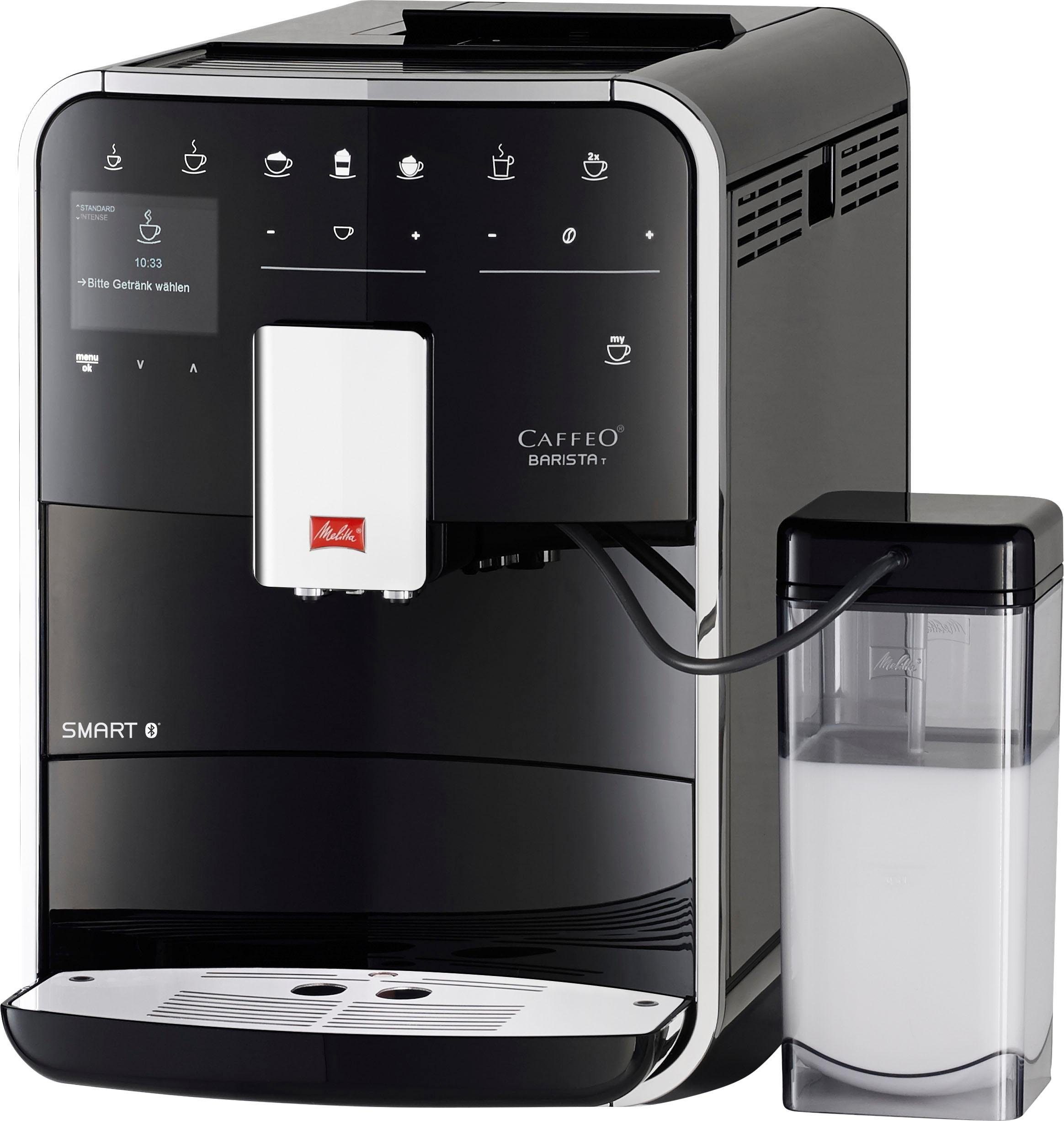 Melitta Kaffeevollautomat Barista T Smart® F 83/0-102, schwarz, 4 Benutzerprofile&18 Kaffeerezepte, nach italienischem Originalrezept