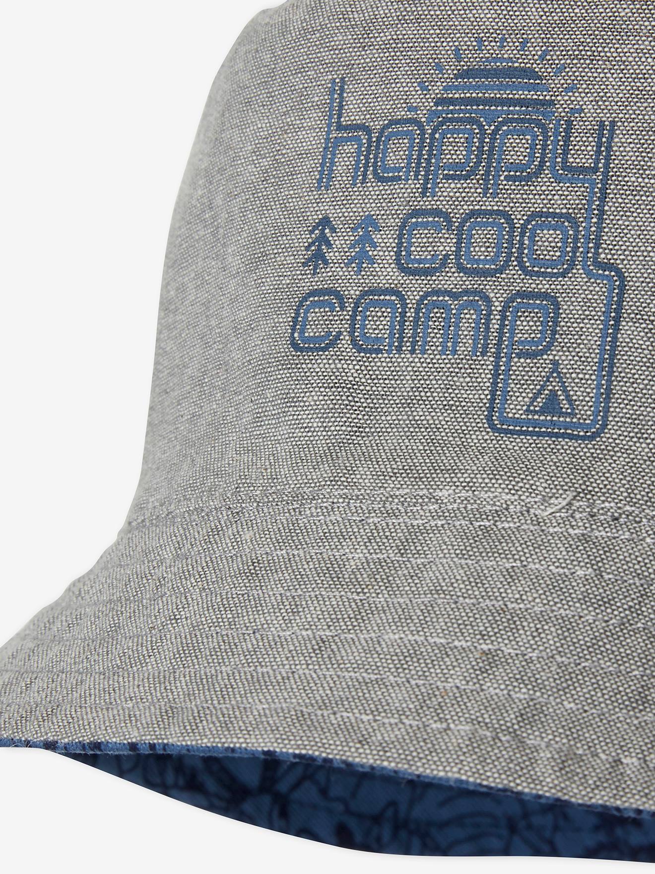 Bob réversible imprimé garçon bleu jean